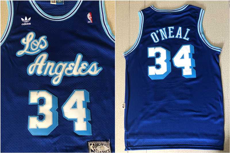 Lakers 34 Shaquille O'Neal Blue Hardwood Classics Mesh Jersey,We sell and wholesale Lakers 34 Shaquille O'Neal Blue Hardwood Classics Mesh Jersey on line form chian!